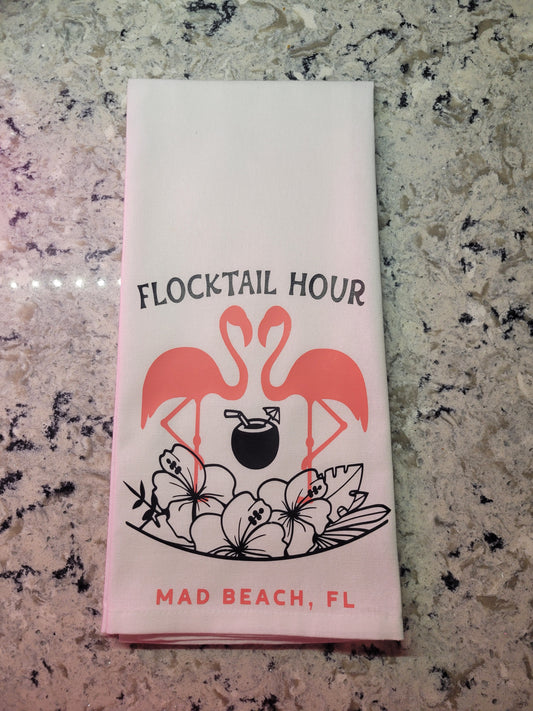Flocktail Hour Kitchen Towel